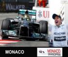 Nico Rosberg Grand Prix Monaco 2013 yılında zaferi kutluyor